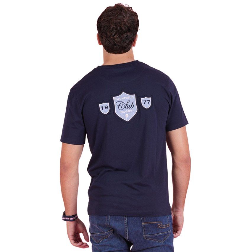 Rugby T-shirt Le Club Chabal Navy Blue - Ruckfield