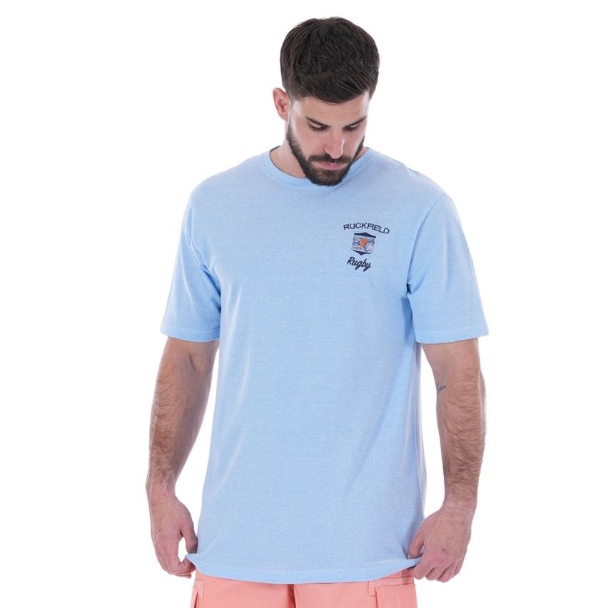Kashmir Light Blue Rugby T-Shirt - Ruckfield
