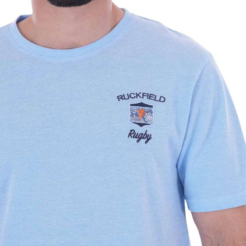 Kashmir Light Blue Rugby T-Shirt - Ruckfield