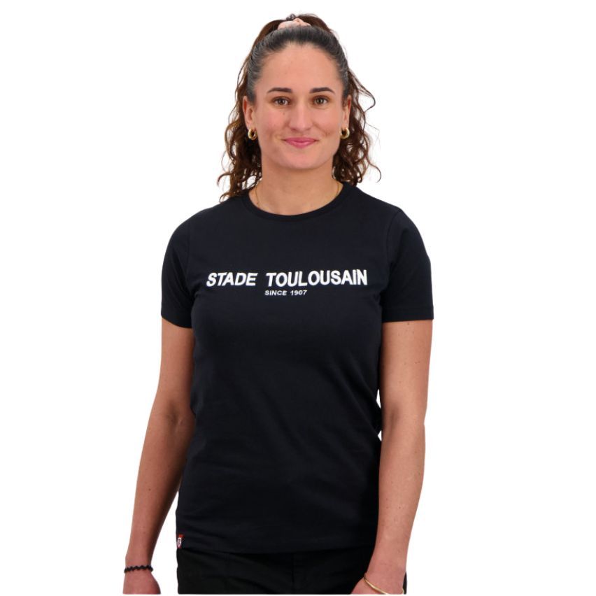 Women's Premium Rugby T-shirt Stade Toulousain 2025/2026 Black - Stade Toulousain