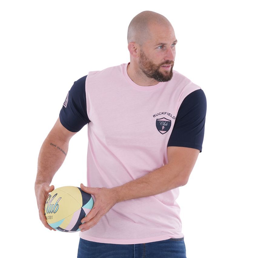 Rugby Club Pink T-Shirt - Ruckfield