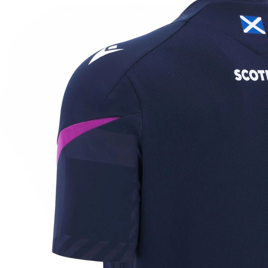 Scotland Rugby Training T-shirt 2025/2026 Navy - Macron
