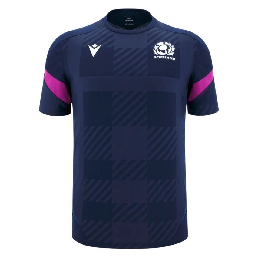 Scotland Rugby Training T-shirt 2025/2026 Navy - Macron