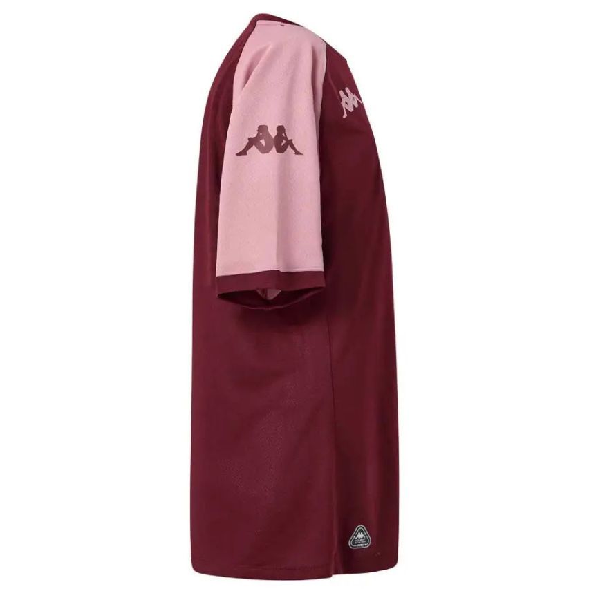 Kids Rugby Training T-shirt Mokiba Bordeaux/Pink - Kappa
