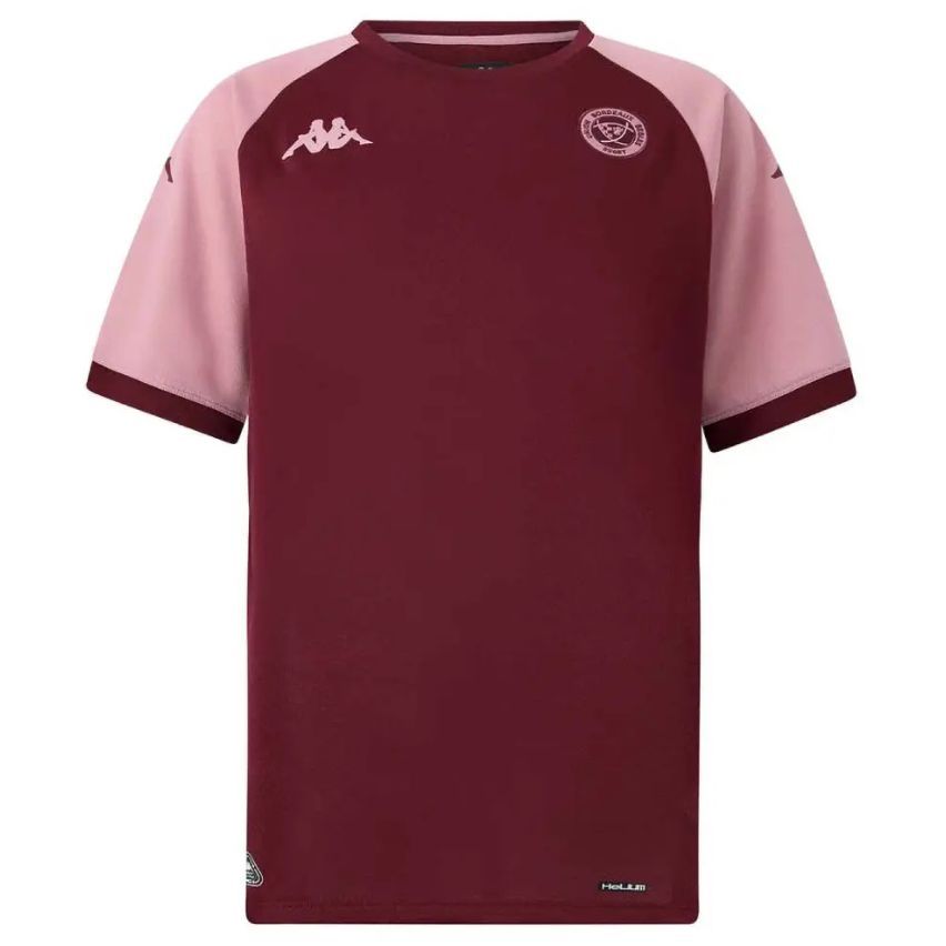Kids Rugby Training T-shirt Mokiba Bordeaux/Pink - Kappa