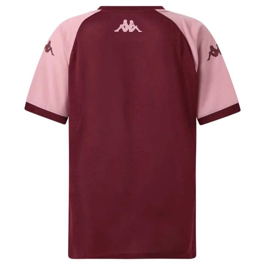 Kids Rugby Training T-shirt Mokiba Bordeaux/Pink - Kappa