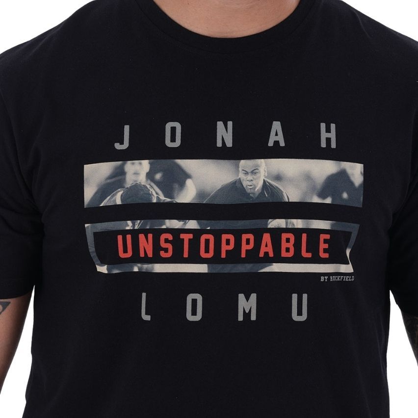 Jonah Lomu Black Rugby T-shirt - Ruckfield