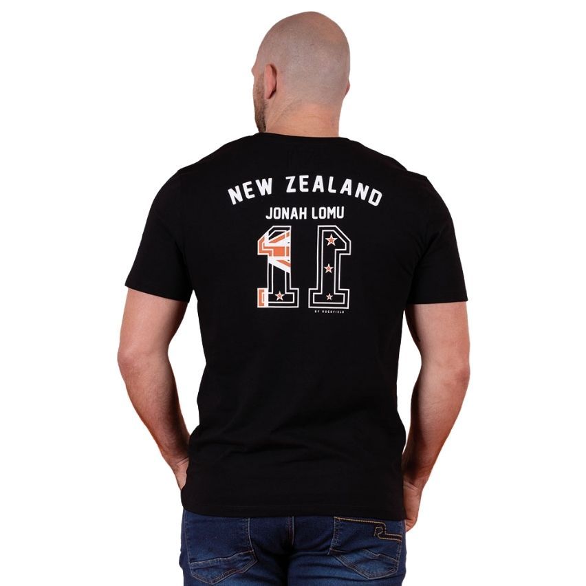 Jonah Lomu Rugby Black T-shirt 2025/2026 - Ruckfield