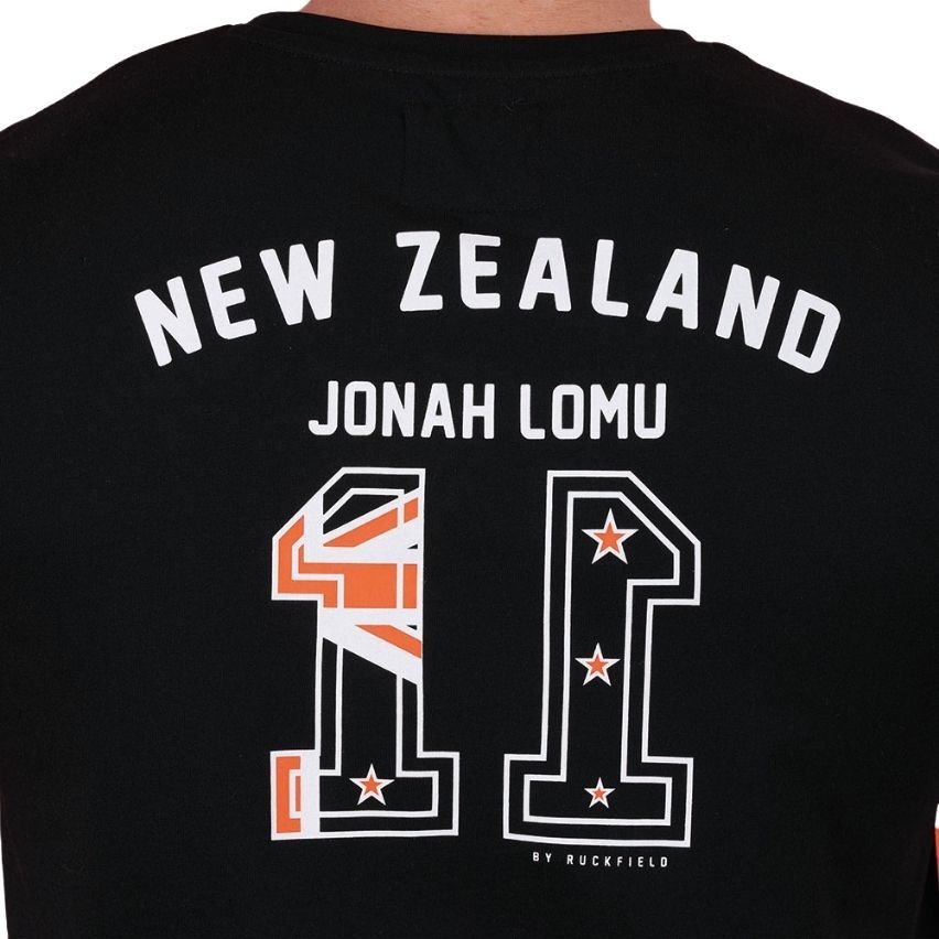 Jonah Lomu Rugby Black T-shirt 2025/2026 - Ruckfield