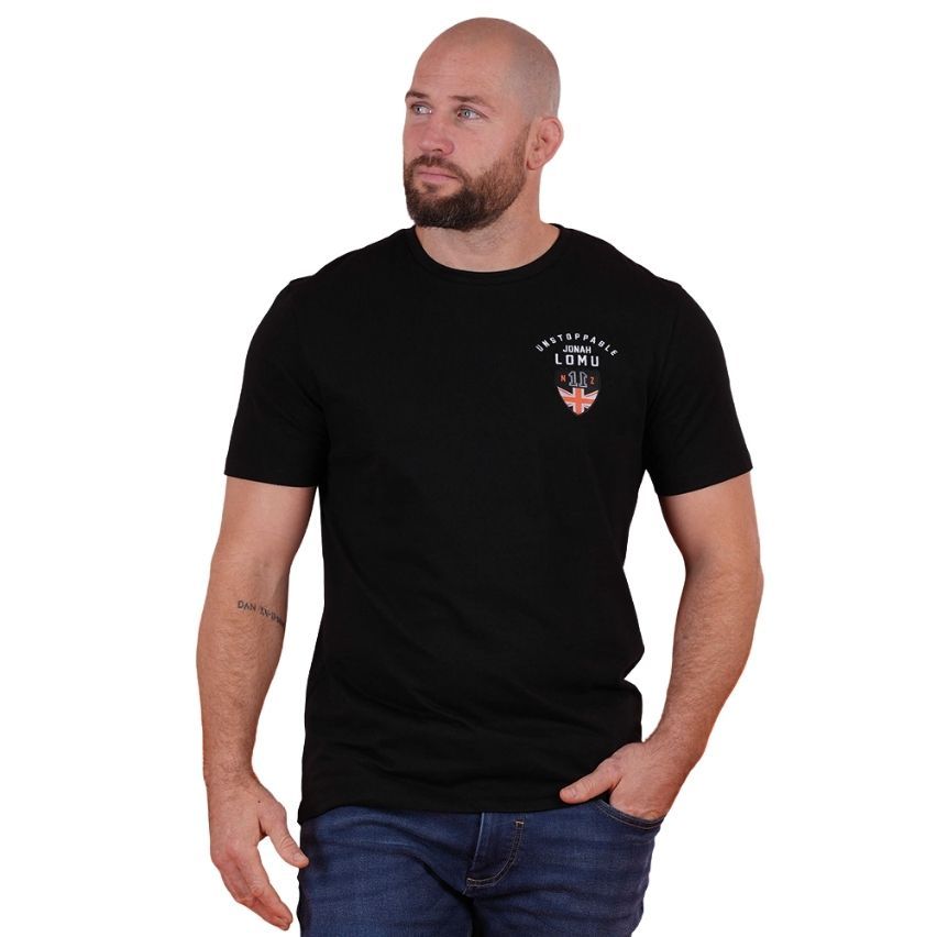 Jonah Lomu Rugby Black T-shirt 2025/2026 - Ruckfield