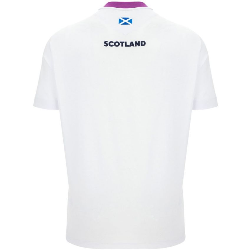 Scotland Mens Athleisure Cotton T-Shirt 25/26 - White