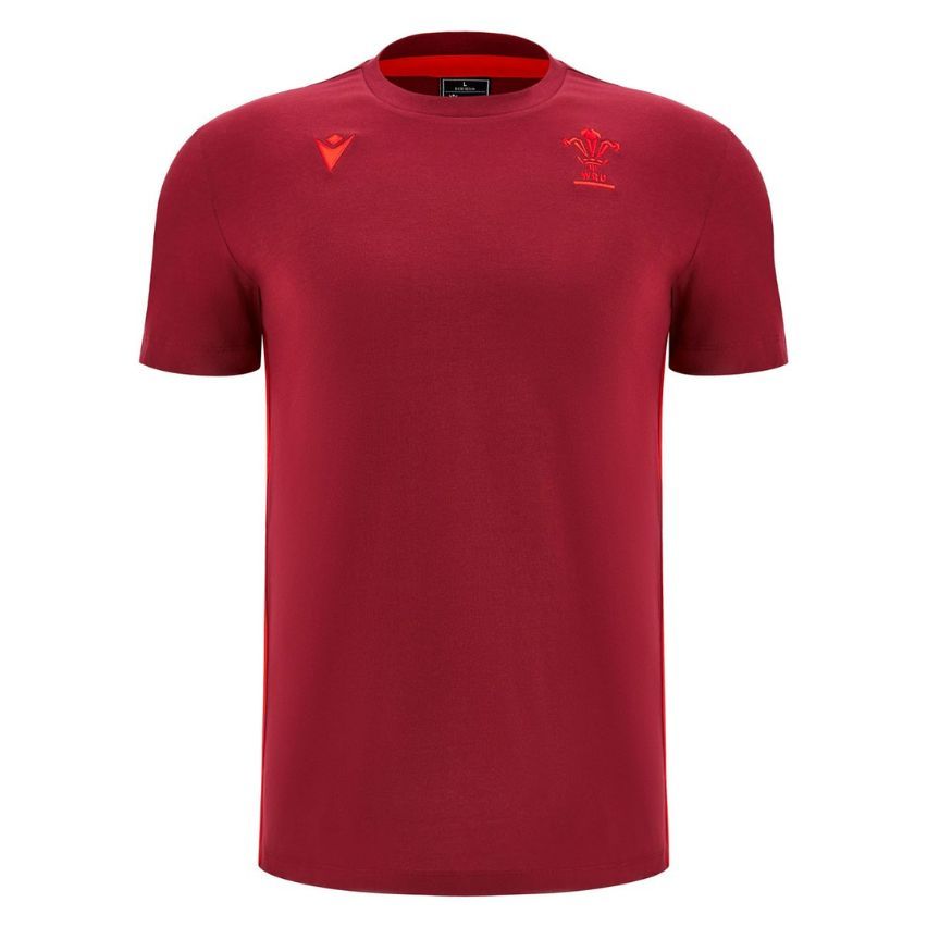 Wales Rugby Travel Cotton T-Shirt 2025/2026 - Macron