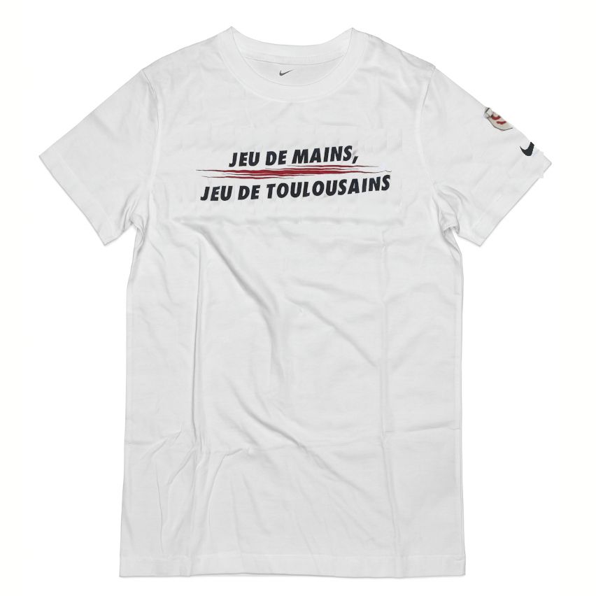 Stade Toulousain Kids White Rugby Tee - Jeu de main - Nike