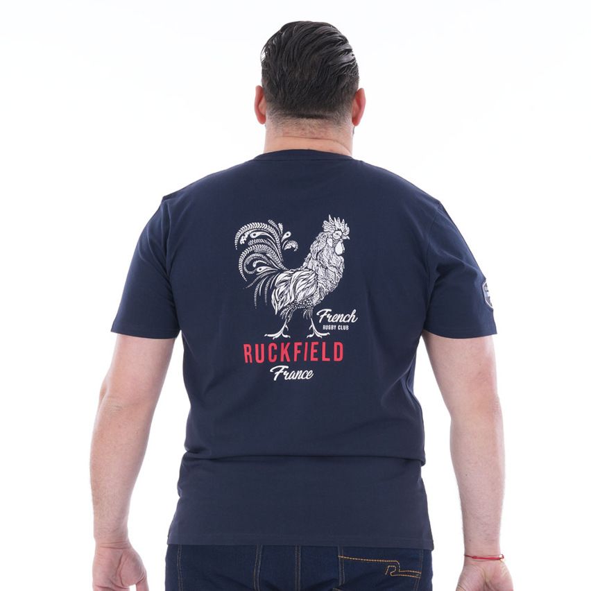 T-Shirt Coq French Rugby Club Navy Blue - Ruckfield
