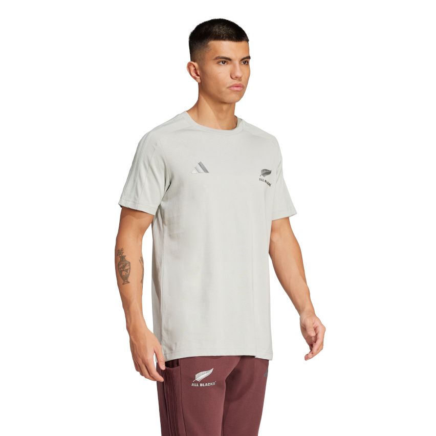 All Blacks Silver Rugby T-Shirt - Adidas