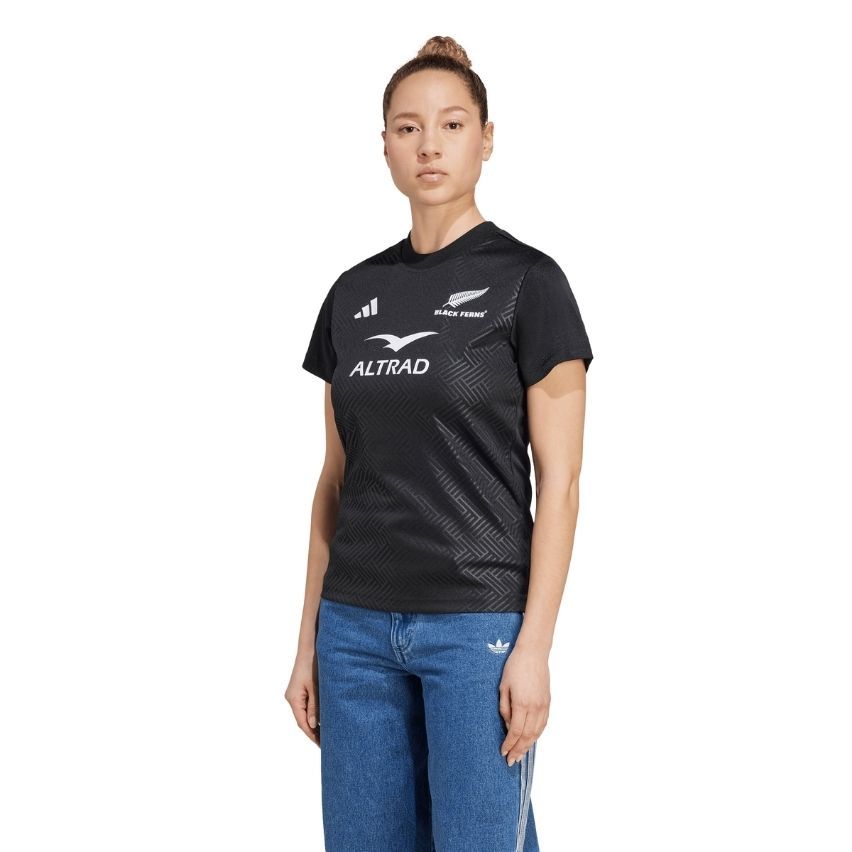 Women's Rugby T-shirt Black Ferns Supporter World Cup 2025/2026 - Adidas