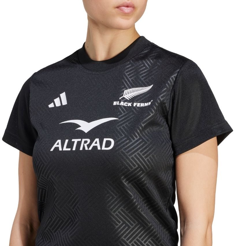 Women's Rugby T-shirt Black Ferns Supporter World Cup 2025/2026 - Adidas