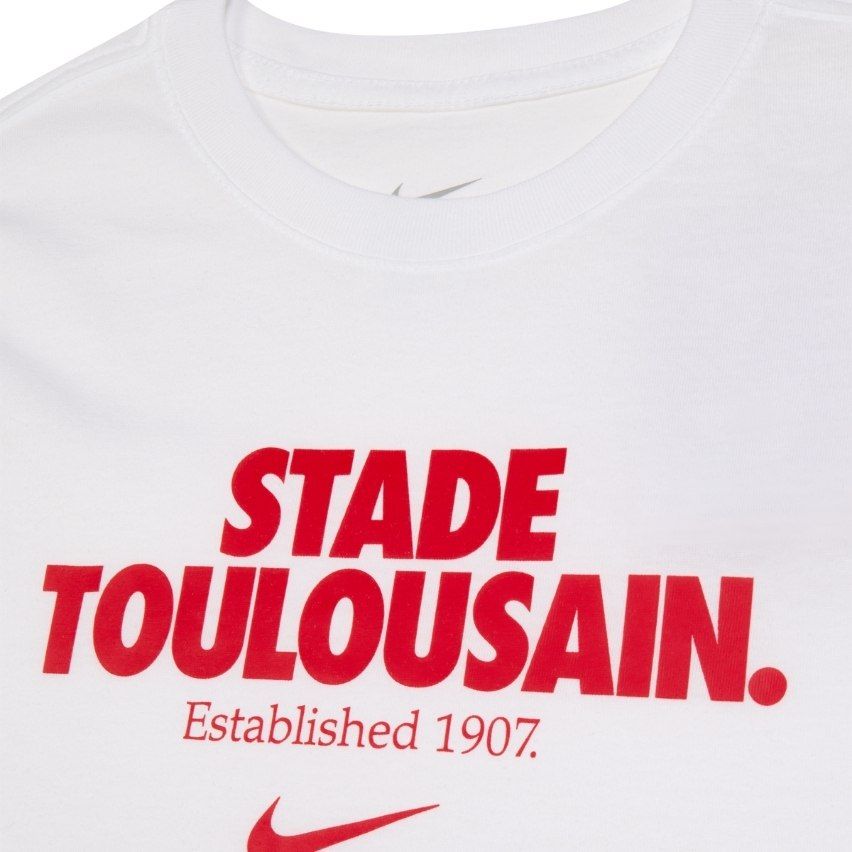 T-shirt Rugby enfant Stade Toulousain Graphic Blanc 2025/2026 – Nike