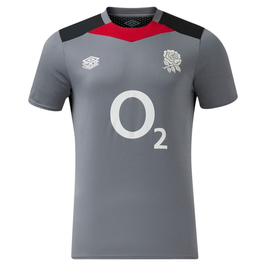 England Rugby Training T-Shirt Grey 24/25 - Umbro