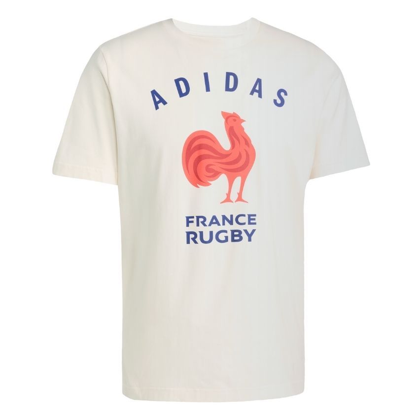T-shirt Rugby Homme France Blanc - Adidas