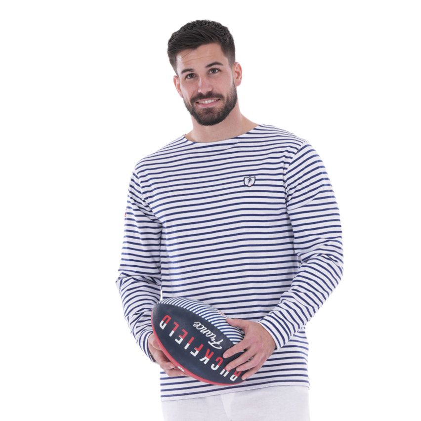 Long Sleeve Rugby T-shirt Marinière - Ruckfield