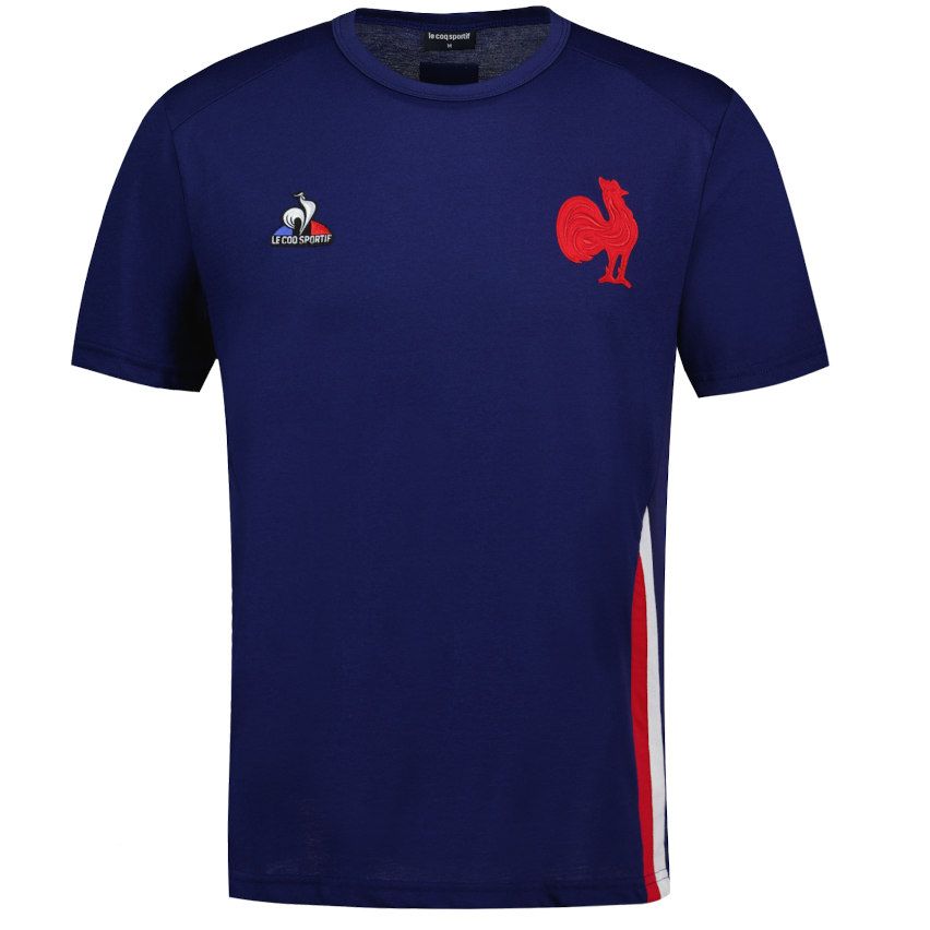 Rugby T-Shirt France Presentation Blue - Le Coq Sportif