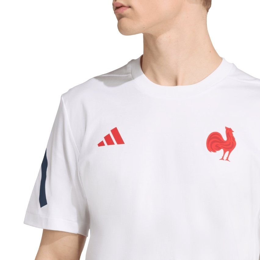 France 2025/2026 FFR Travel Rugby T-shirt - Adidas