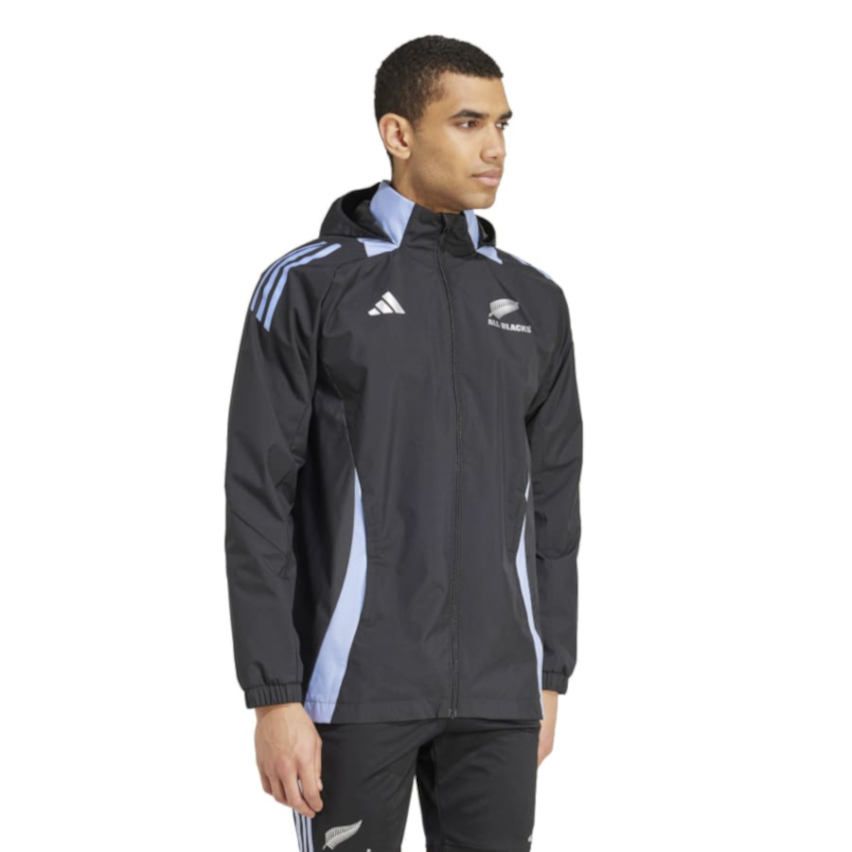 All Blacks 2024-2025 Zip Rugby Jacket - Adidas