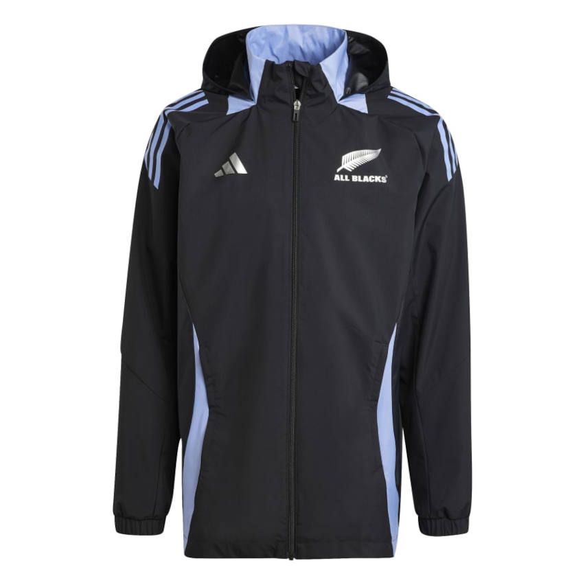 All Blacks 2024-2025 Zip Rugby Jacket - Adidas