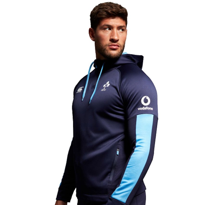 Ireland Blue Rugby Training Zip Jacket - Canterbury