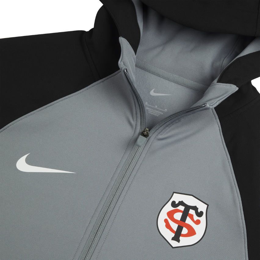 PRE-ORDER Stade Toulousain Rugby Training Hoody Grey and Black - Nike