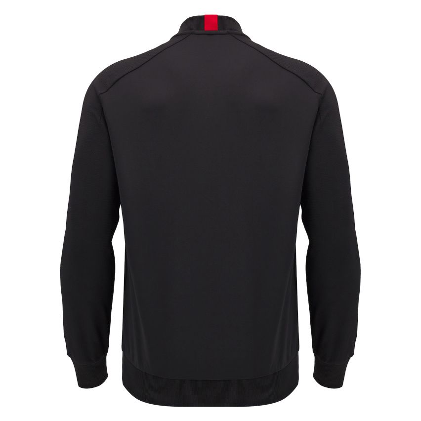Welsh Rugby Anthem Zip Jacket Black/Red - Macron