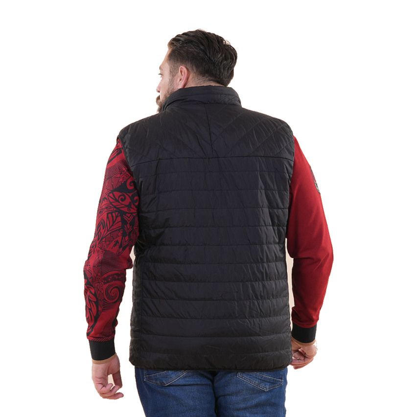 Reversible Sleeveless Jacket Maori Black/Red - RUCKFIELD