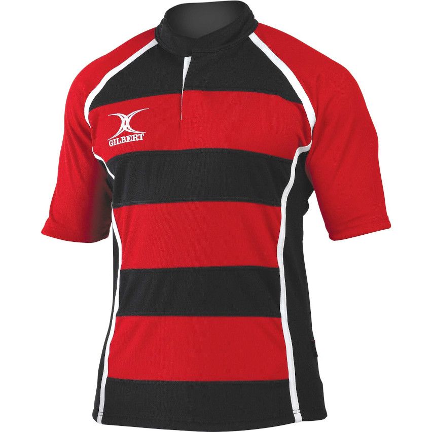 Rugby Training Jersey X Act II Black Red - Gilbert