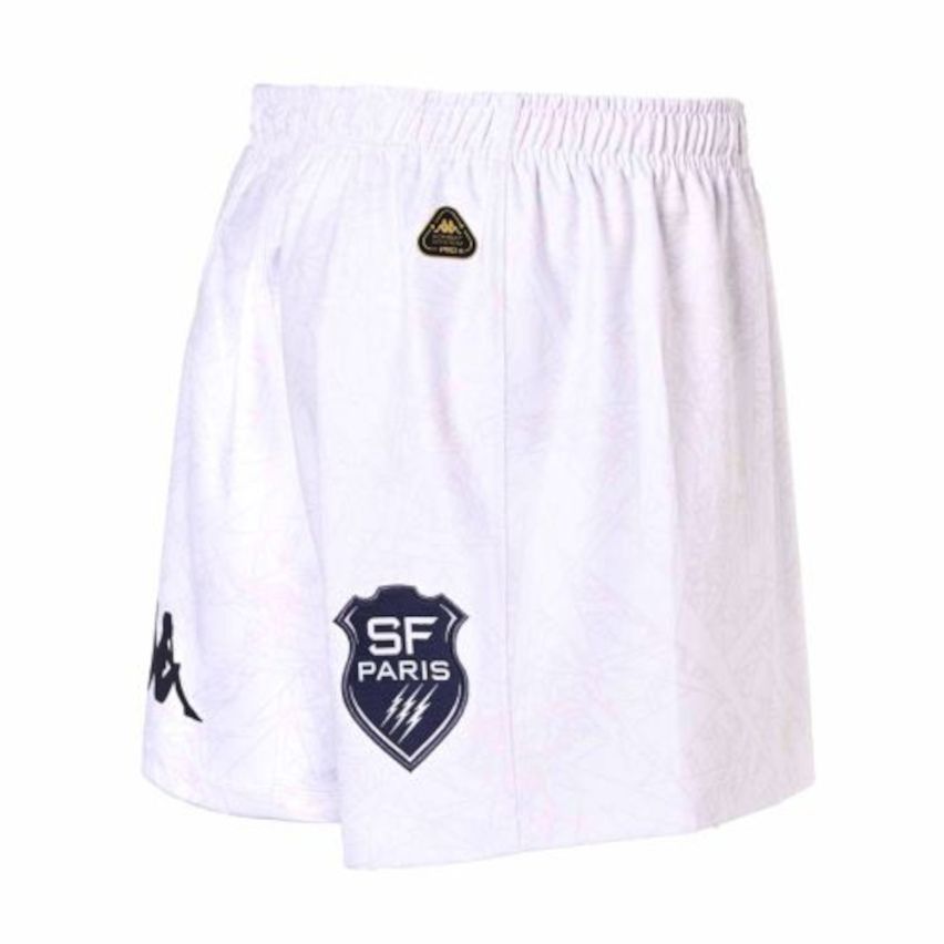 Rugby Shorts Kombat Ryder Third Stade Francais Paris Kids 2024/2025 White - Kappa