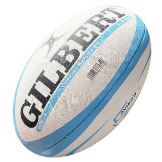 Ballon rugby replica Aviron Bayonnais Taille 5 - Gilbert 