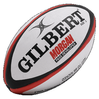 Rugby Ball East Morgan Size 5 - Gilbert.
