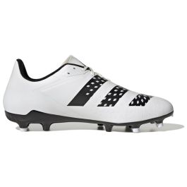Rugby Boots Molded Cleats Malice FG White Firm Ground Adidas