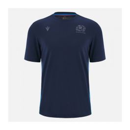 Scotland Rugby Navy Blue T-Shirt 2023/2024 - Macron | boutique-rugby.com