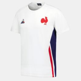 Rugby T Shirt France Presentation White Le Coq Sportif boutique rugby