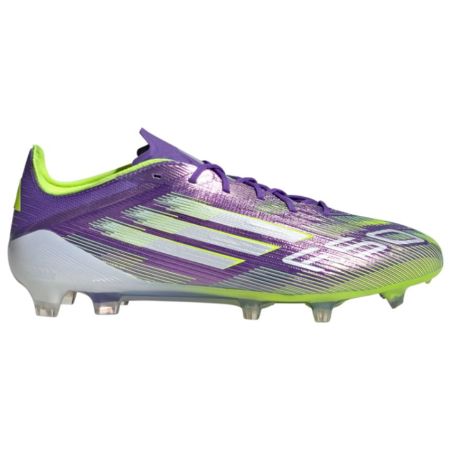 Rugby Shoes F50 Elite FG Molded Studs Dry Ground Purple/Green - Adidas