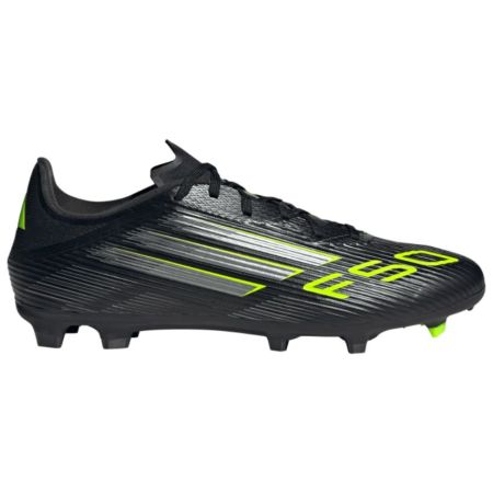 Rugby Shoes F50 League FG/MG Molded Studs Firm Ground Black Green - Adidas