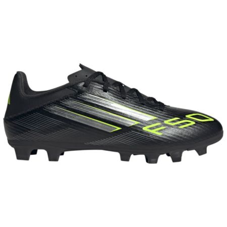 Rugby Boots F50 Club FG/MG Molded Studs Firm Ground Black/Green - Adidas