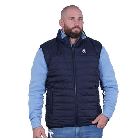 Reversible sleeveless jacket navy blue / sky blue - RUCKFIELD