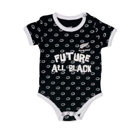Official Baby Rugby Bodysuit All Blacks Black - Dusport
