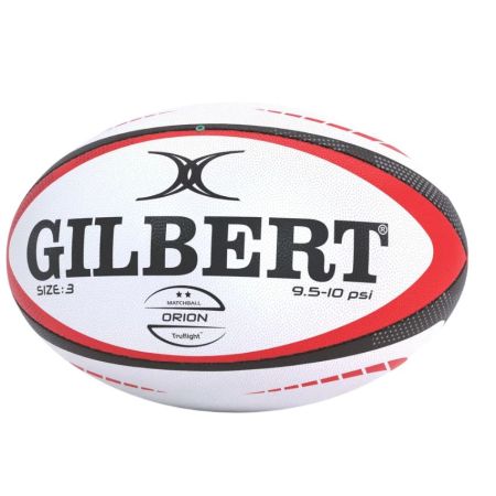 Gilbert Match Orion Red Rugby Ball Size 3