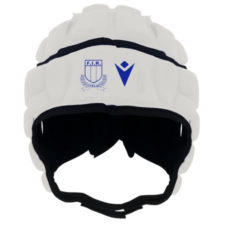 Italy Rugby Headguard White - Macron
