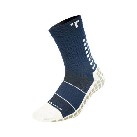 Rugby Anti-Slip Mid-Calf Padded Navy Blue Socks - Trusox