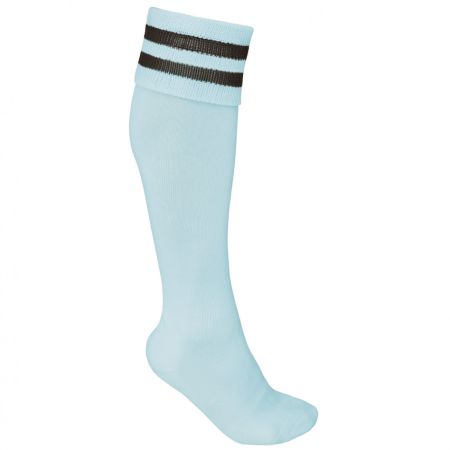 Rugby Socks Sky Blue / Black Stripes - ProAct