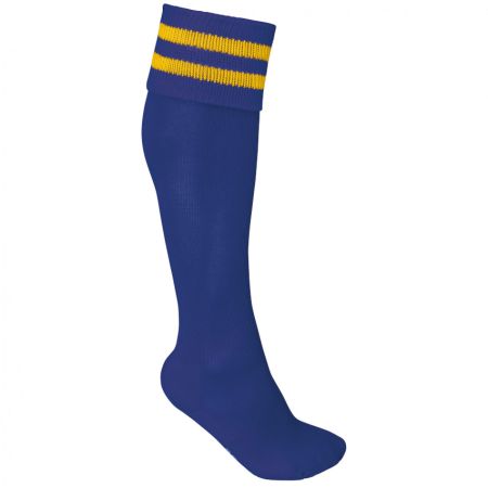 Rugby Socks Navy Blue / Yellow Stripes - ProAct
